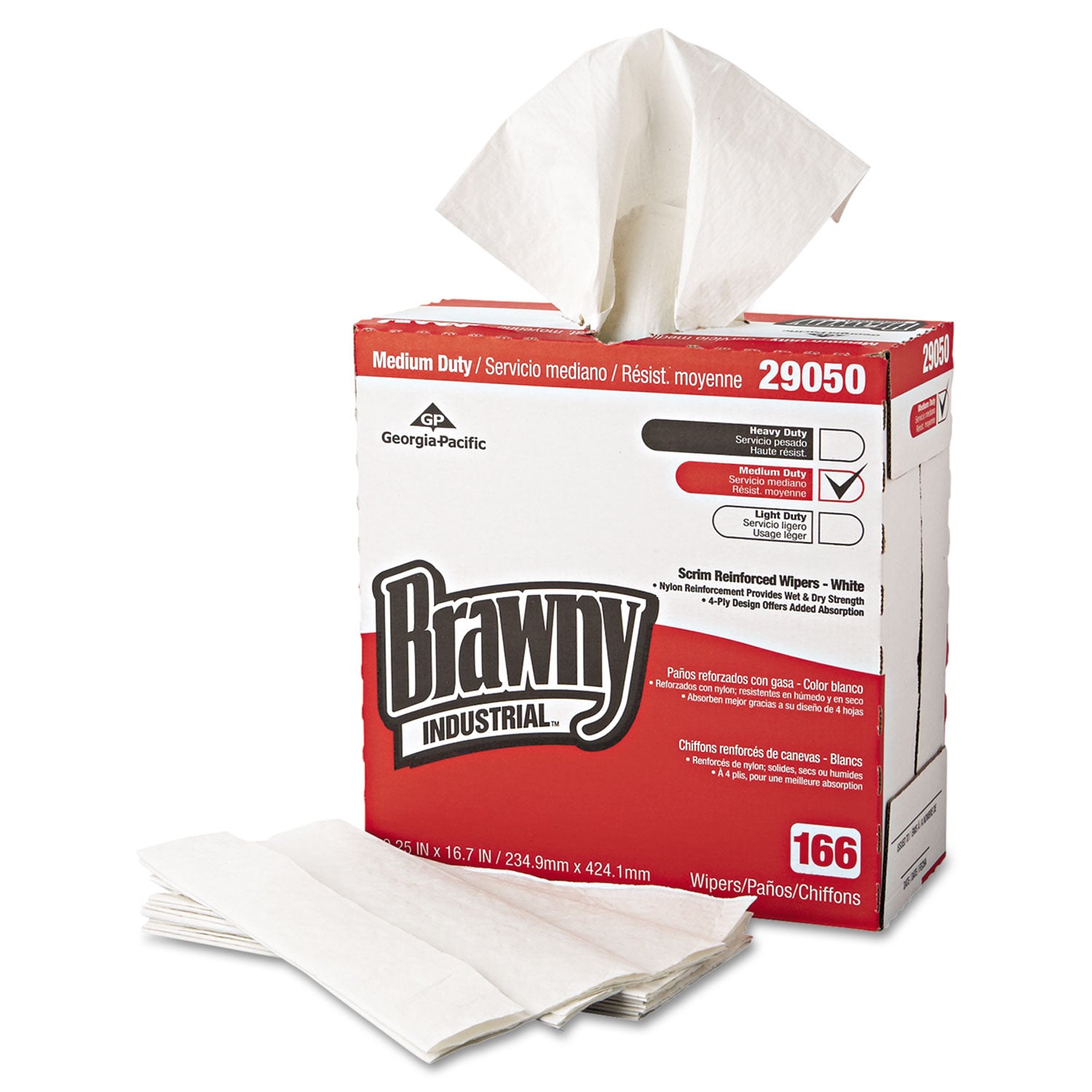 4 Ply - Quarter-fold - 9.20" Width x 16.50" Length - 830 Sheets - Brown - Paper - 166/Box - 5 / Carton