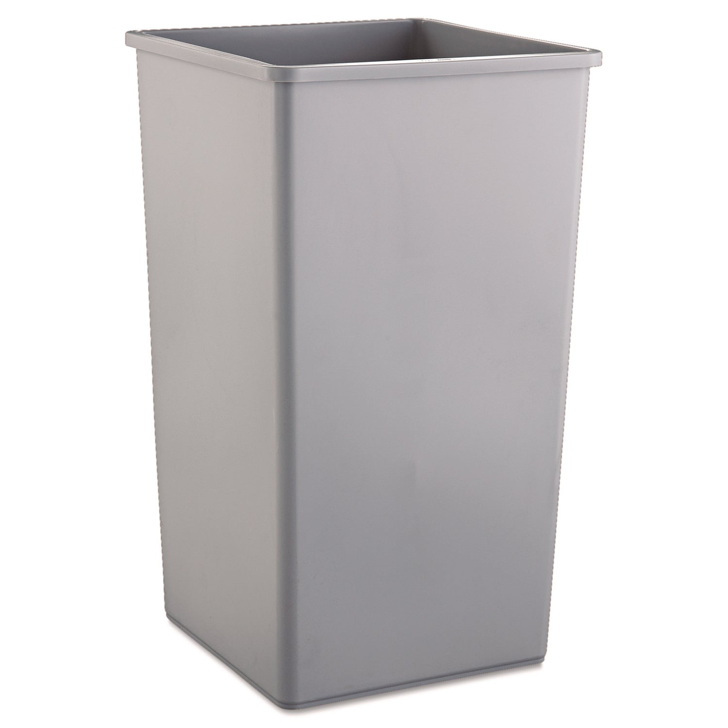 Rubbermaid Commercial Untouchable Square Container - 50 gal Capacity - Square - Crack Resistant, Durable, Compact, Rugged - 34.3" Height x 19.5" Width x 19.5" Depth - Plastic - Gray - 1 Each