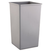 Rubbermaid Commercial Untouchable Square Container - 50 gal Capacity - Square - Crack Resistant, Durable, Compact, Rugged - 34.3" Height x 19.5" Width x 19.5" Depth - Plastic - Gray - 1 Each