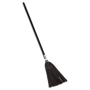 Rubbermaid Commercial Executive Series Lobby Broom - Synthetic Bristle - 7" Overall Length - Wood Handle - 1 Each