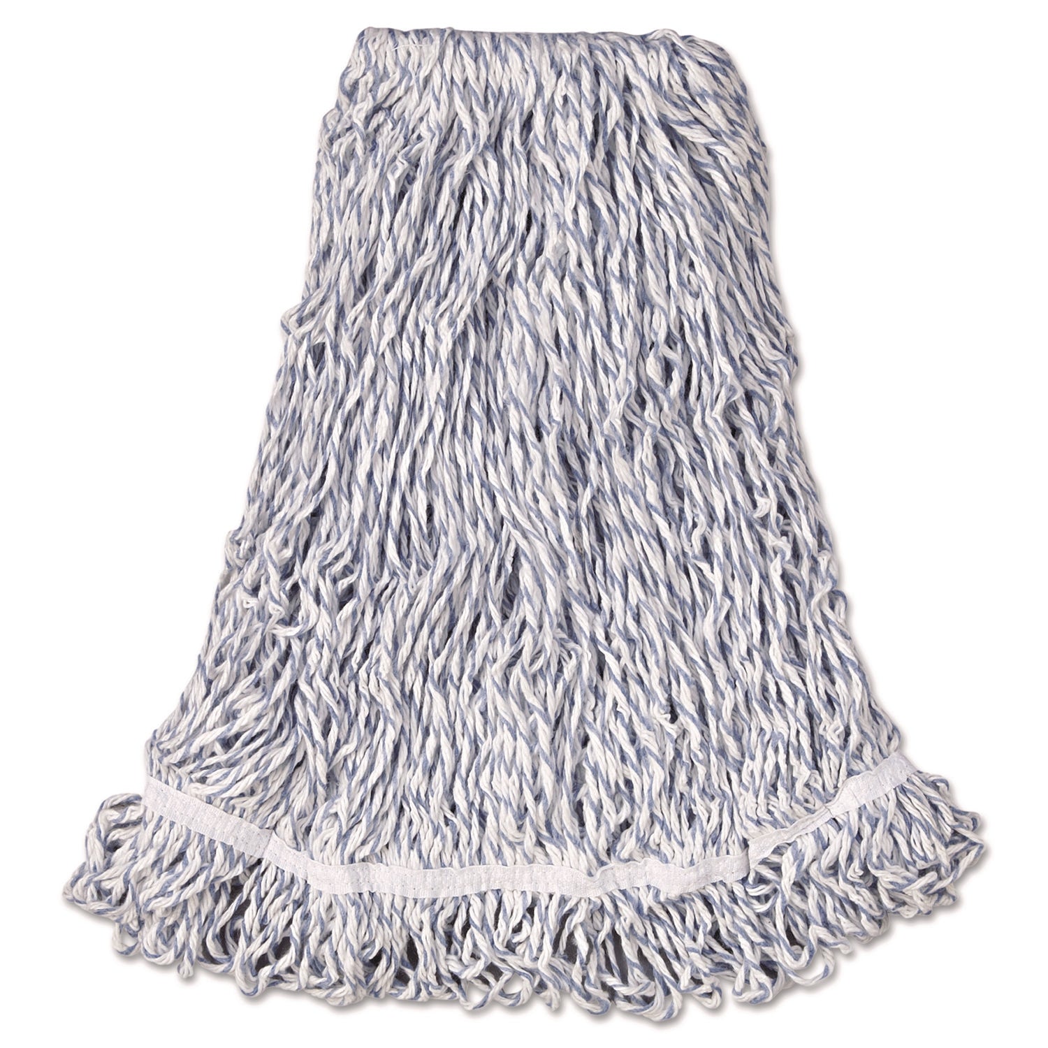 Rubbermaid Commercial 1" Headband Finish Wet Mop - Large - Antimicrobial - Synthetic Yarn - 1 Each