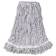 Rubbermaid Commercial 1" Headband Finish Wet Mop - Large - Antimicrobial - Synthetic Yarn - 1 Each