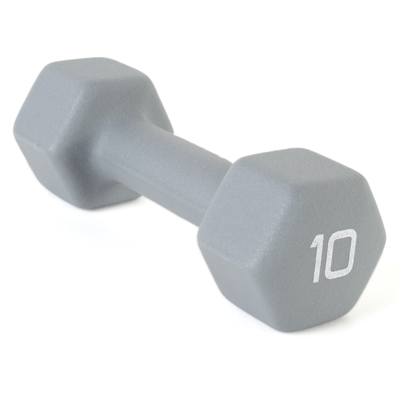 CAP 10 lb COOL GRAY Neoprene Dumbbell