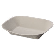 Savaday Molded Fiber Food Tray, 7 x 9, Beige, Paper, 250/Bag, 500/Carton
