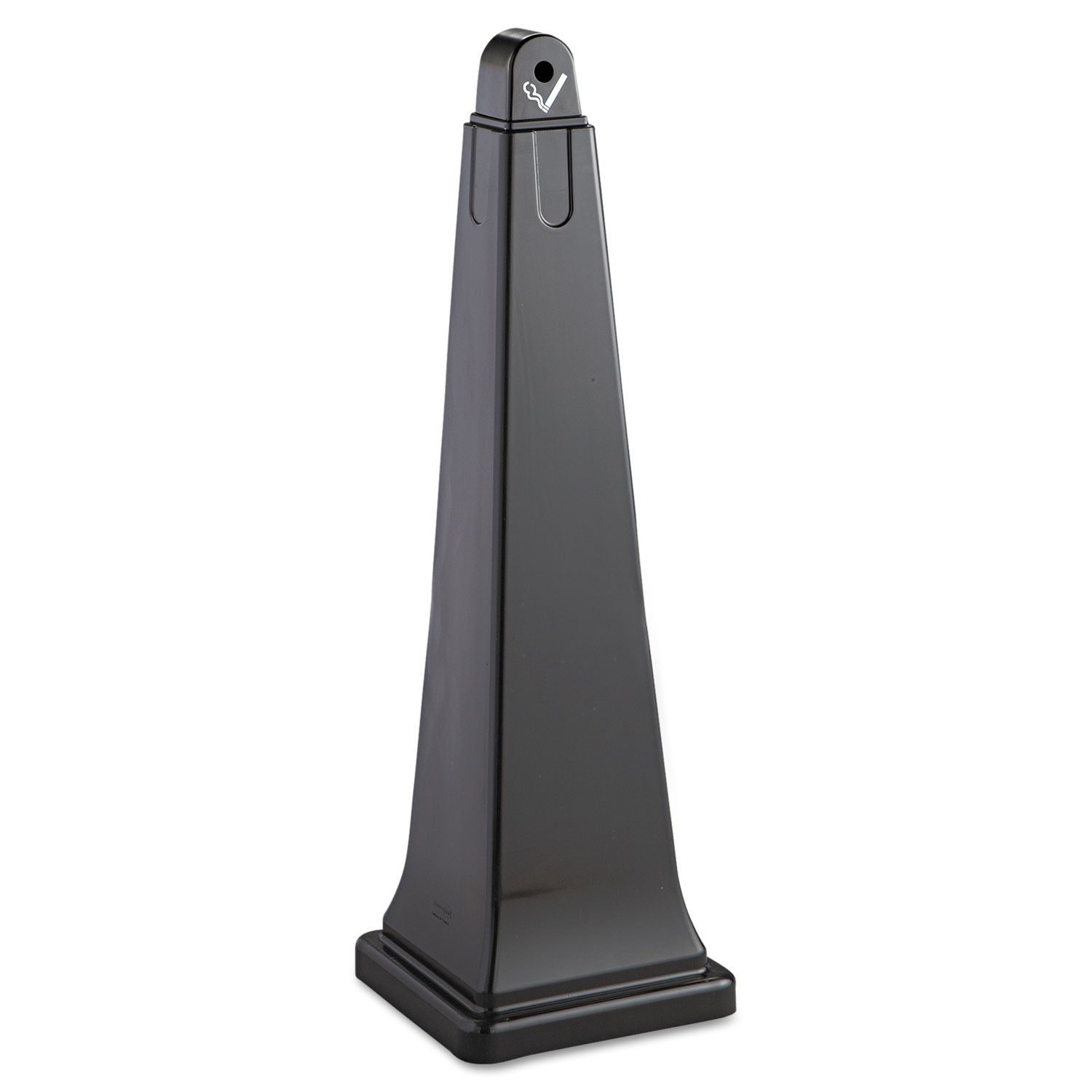 39.4" Height x 12.3" Width x 12.3" Depth - Steel, Plastic - Black - 1 Each