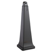 39.4" Height x 12.3" Width x 12.3" Depth - Steel, Plastic - Black - 1 Each