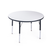 Activity Table 36 Round Black Edge - Black Legs Adjusts 21 - 30