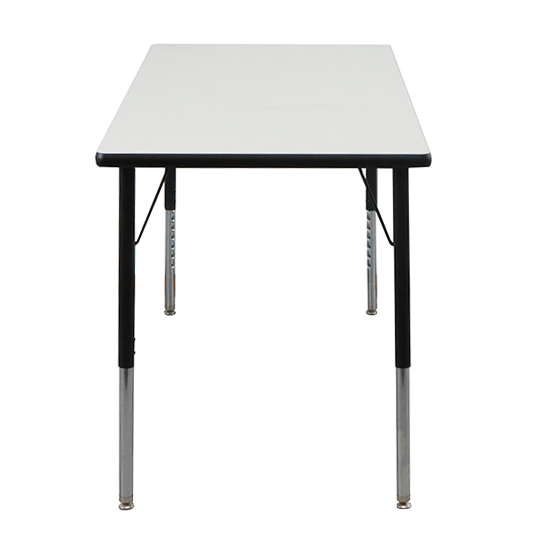Activity Table 24 x 36 Black Edge - Black Legs Adjusts 21 - 30