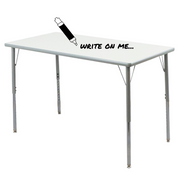 Whiteboard Activity Table Gray Edge - Large Legs