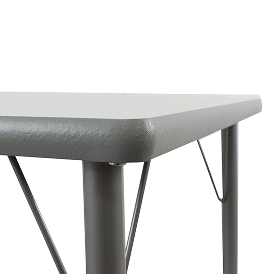 Whiteboard Activity Table Gray Edge - Large Legs
