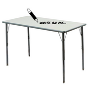 Whiteboard Activity Table Black Edge - Large Legs