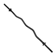 CAP 47" Regular Threaded Solid Easy Curl Bar; Black