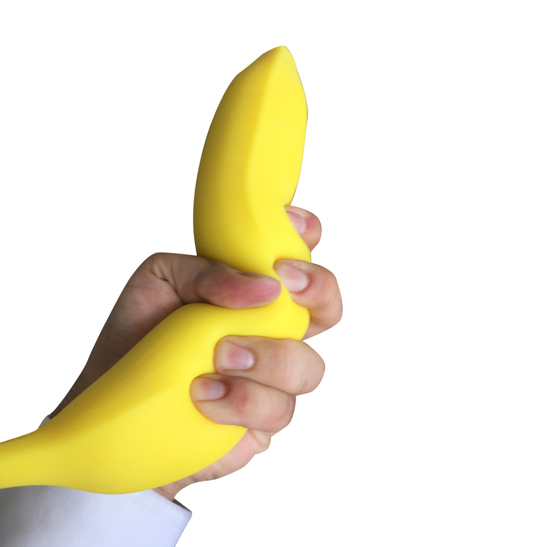 Fidget Fruit Combo - Banana, Lime, Orange, Strawberry - 2"L x 2"W x 2"H