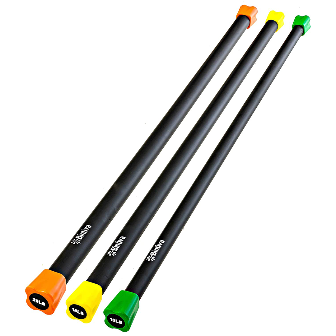 Bintiva Body Bar - Weighted Workout Bar - 15lb