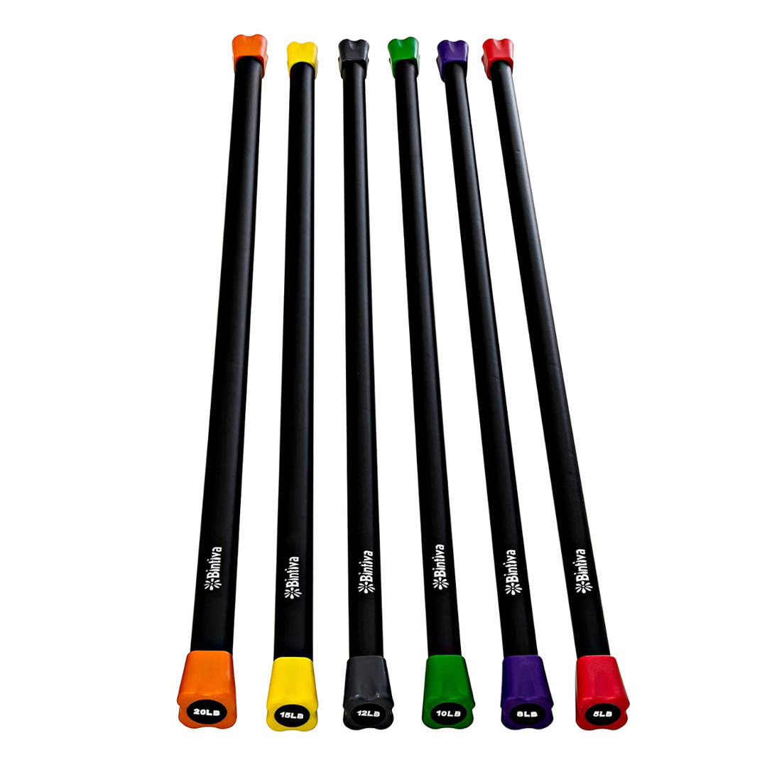 Bintiva Body Bar - Weighted Workout Bar - 25lb