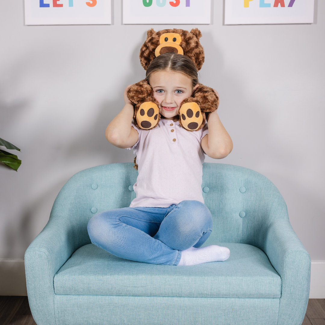 Weighted Plush Animals for Children - for Anxiety Focus or Sensory Input - Dark Brown Bear