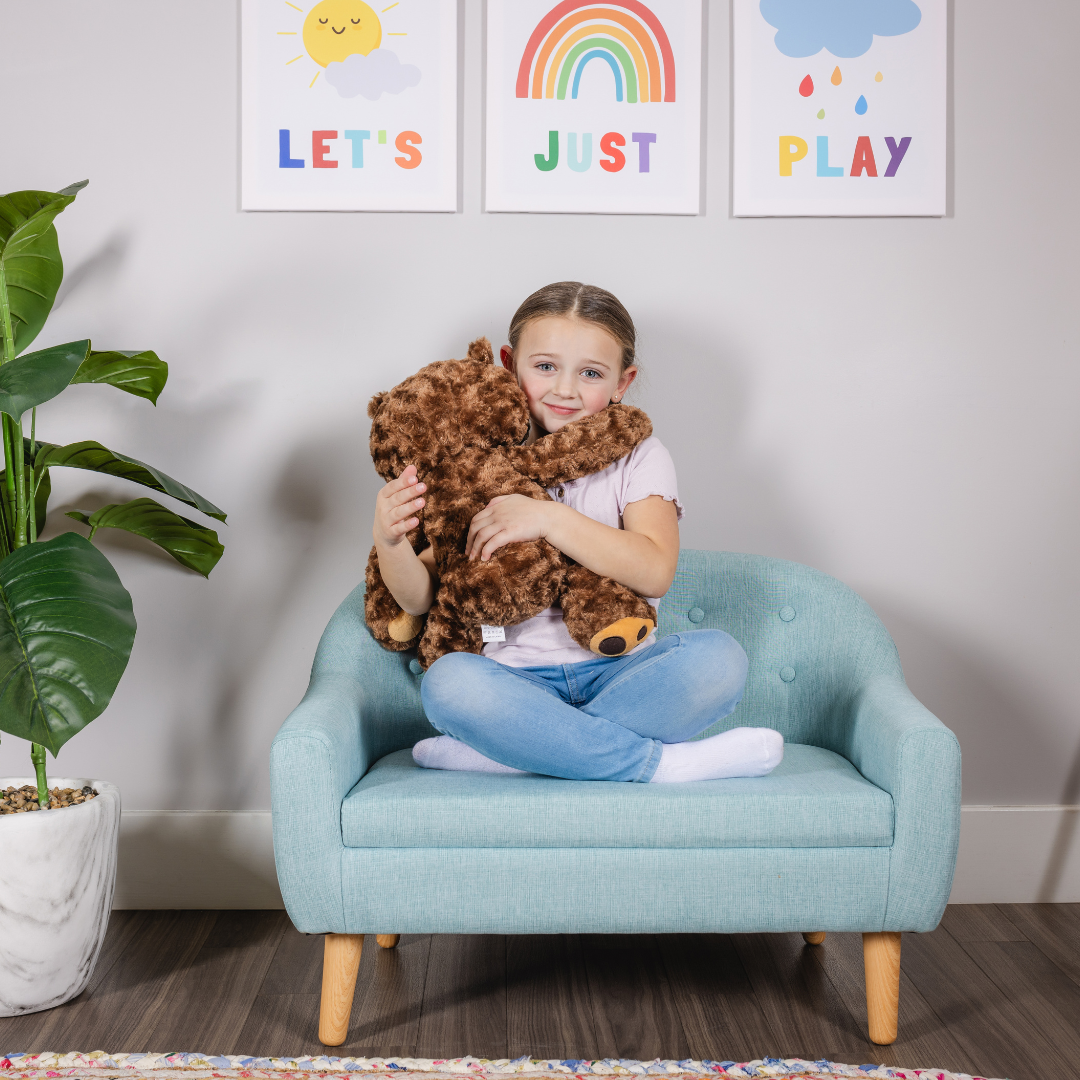 Weighted Plush Animals for Children - for Anxiety Focus or Sensory Input - Dark Brown Bear
