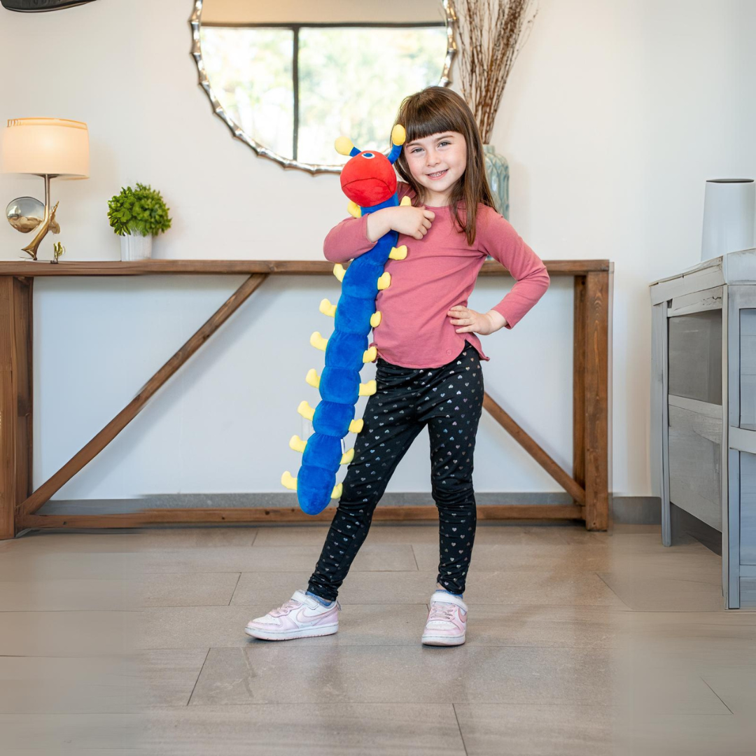 Weighted Calming Stuffies / Weighted Plush Animals for Children - for Anxiety Focus or Sensory Input - Caterpillar