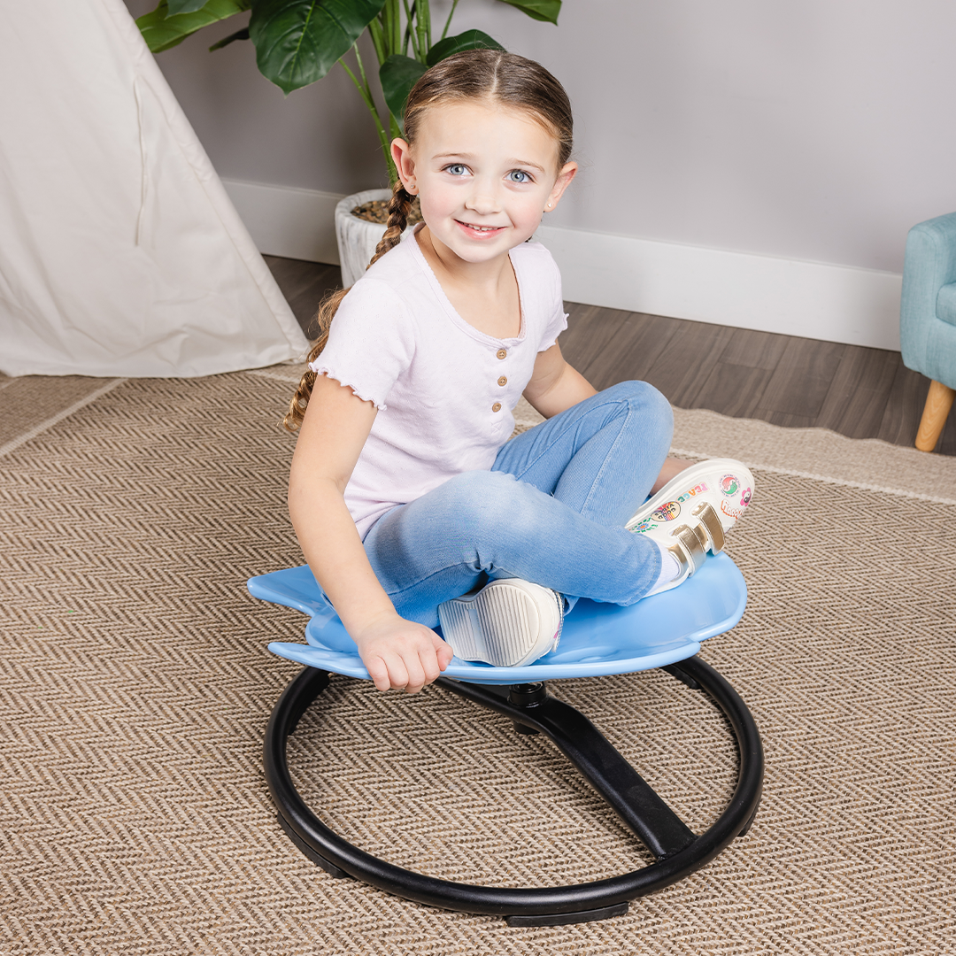 Sit and Spin Seat - Dark Blue - 21"L x 21"W x 10"H