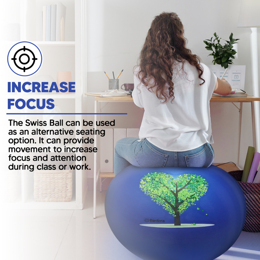 Stability Ball With Stabilizing Sand 45cm - Blue