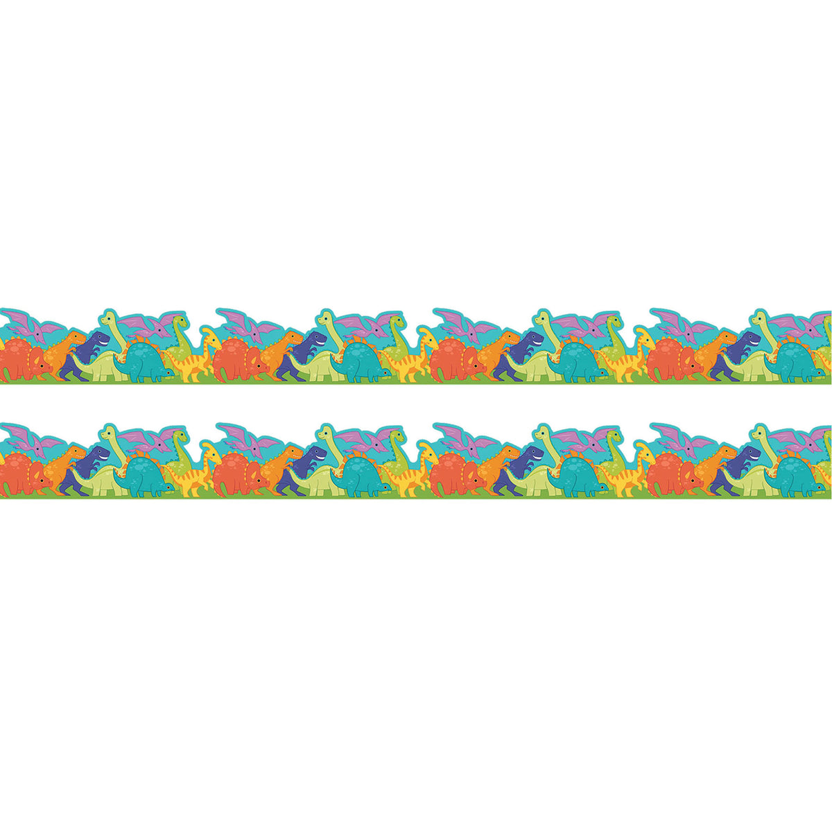 (2 PK) DECO TRM XTRA WD DINO PARADE