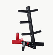 CAP Olympic Strength Black/Red Tree Storage Rack for Weights and Bar