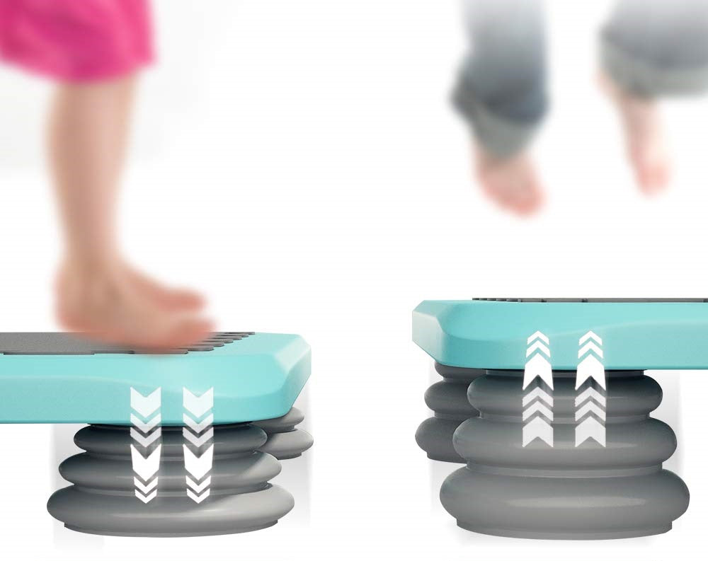 Mini Square Trampoline for Kids - Light Blue