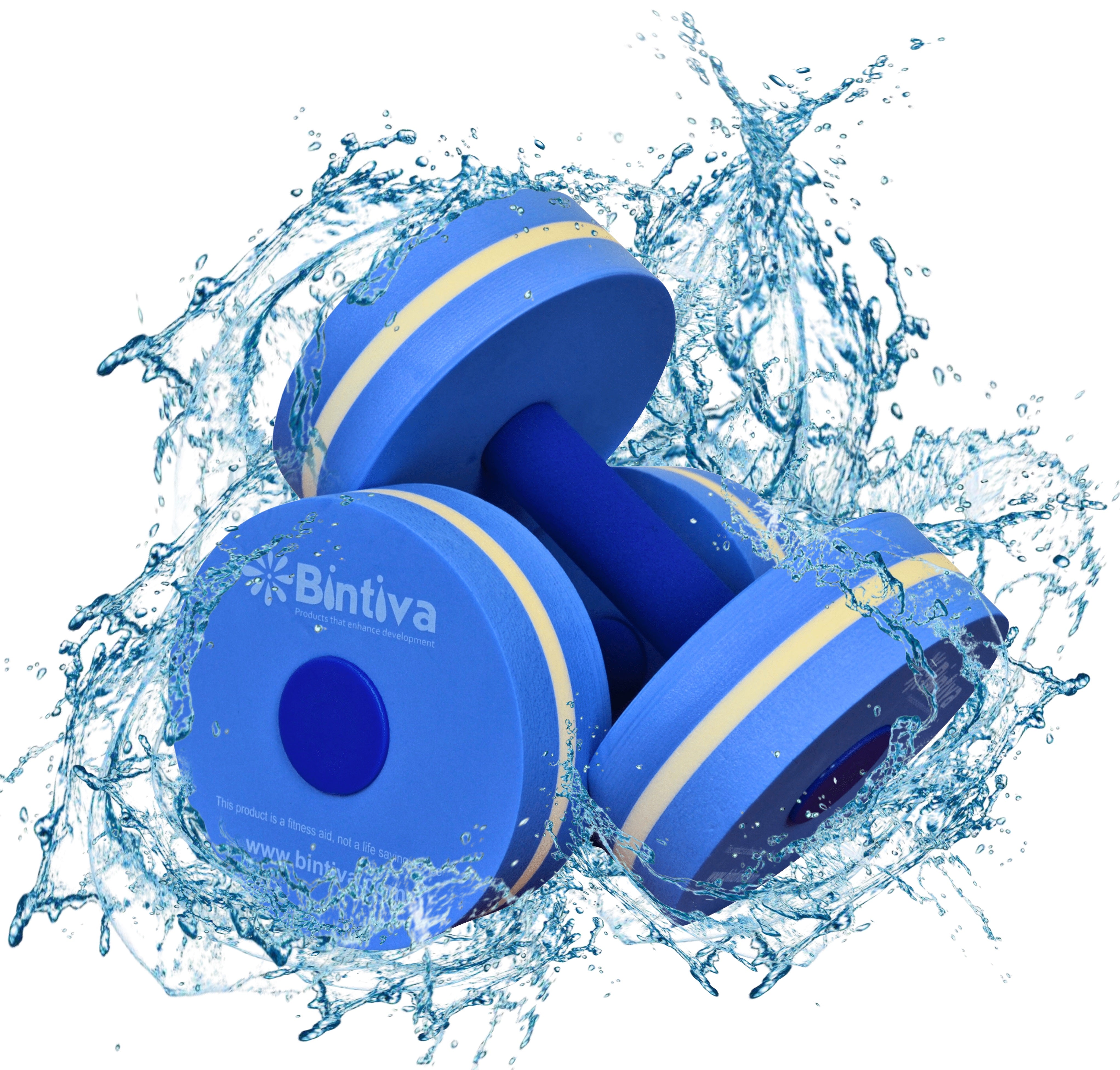 Bintiva Aqua Dumbell Blue, White, Blue - Small