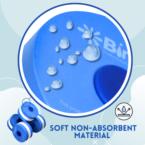 Bintiva Aqua Dumbell Blue, White, Blue - Small
