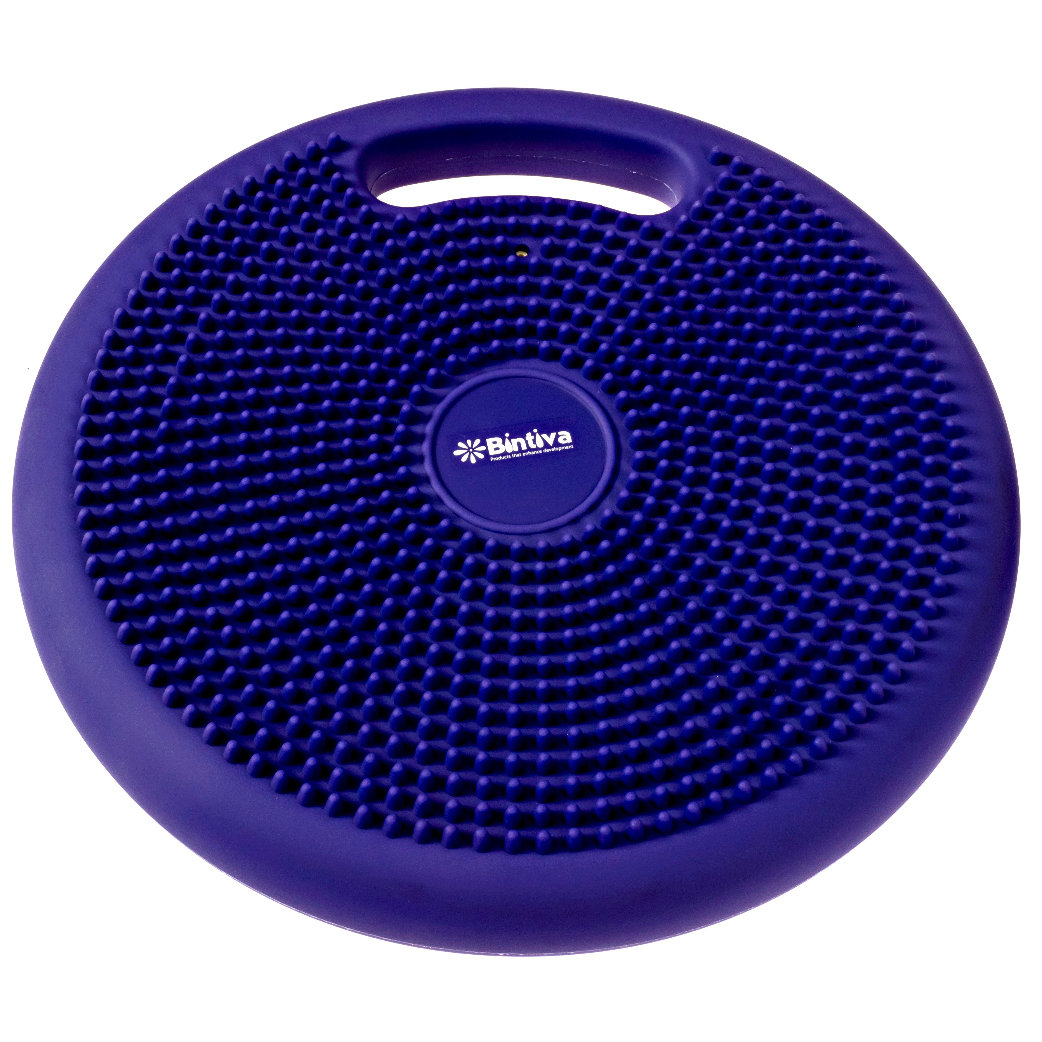 Bintiva Antimicrobial Active Wiggle Cushion - Wiggle Seat - 33cm - With Handle - Blue