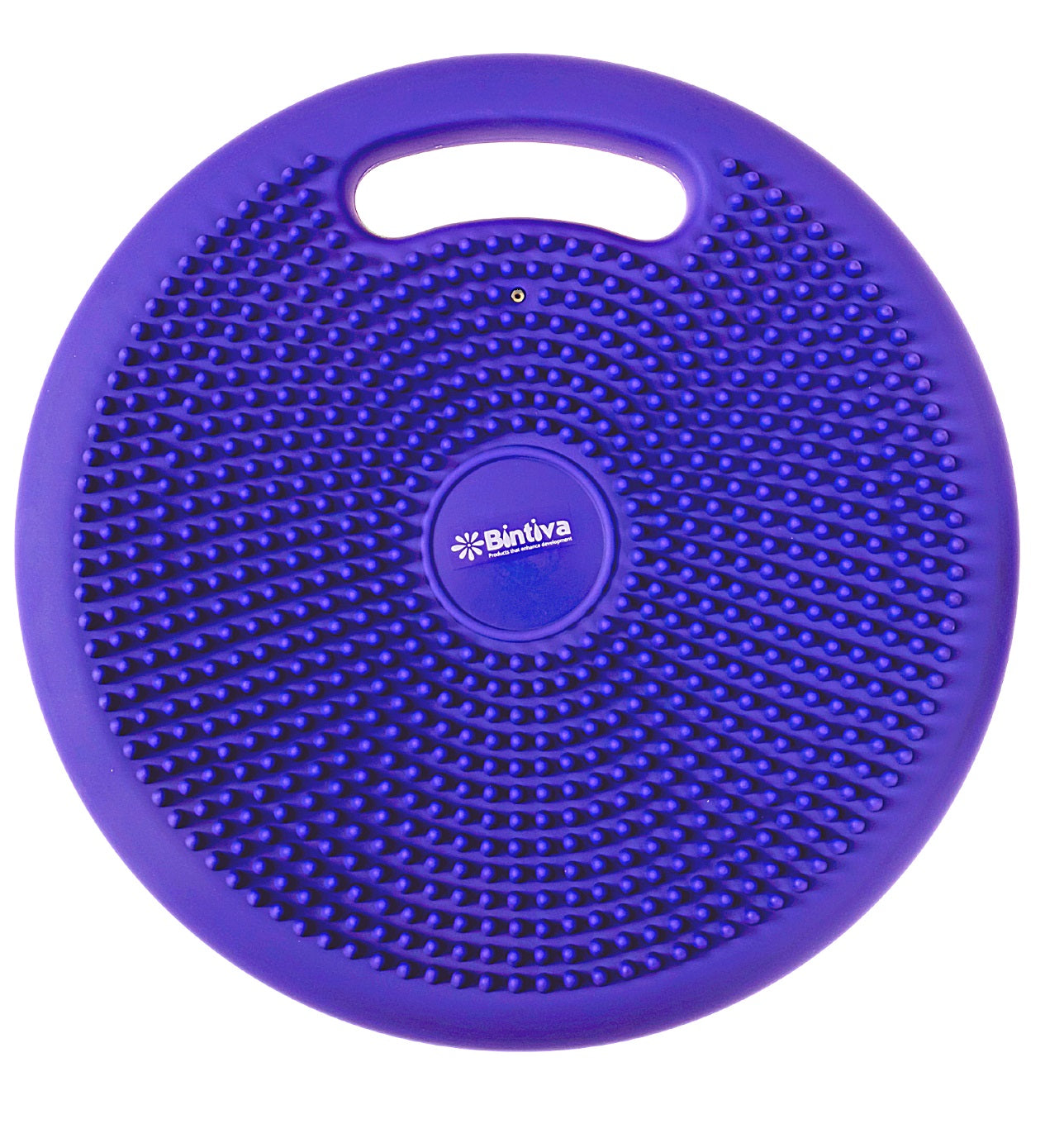 Bintiva Antimicrobial Active Wiggle Cushion - Wiggle Seat - 33cm - With Handle - Purple