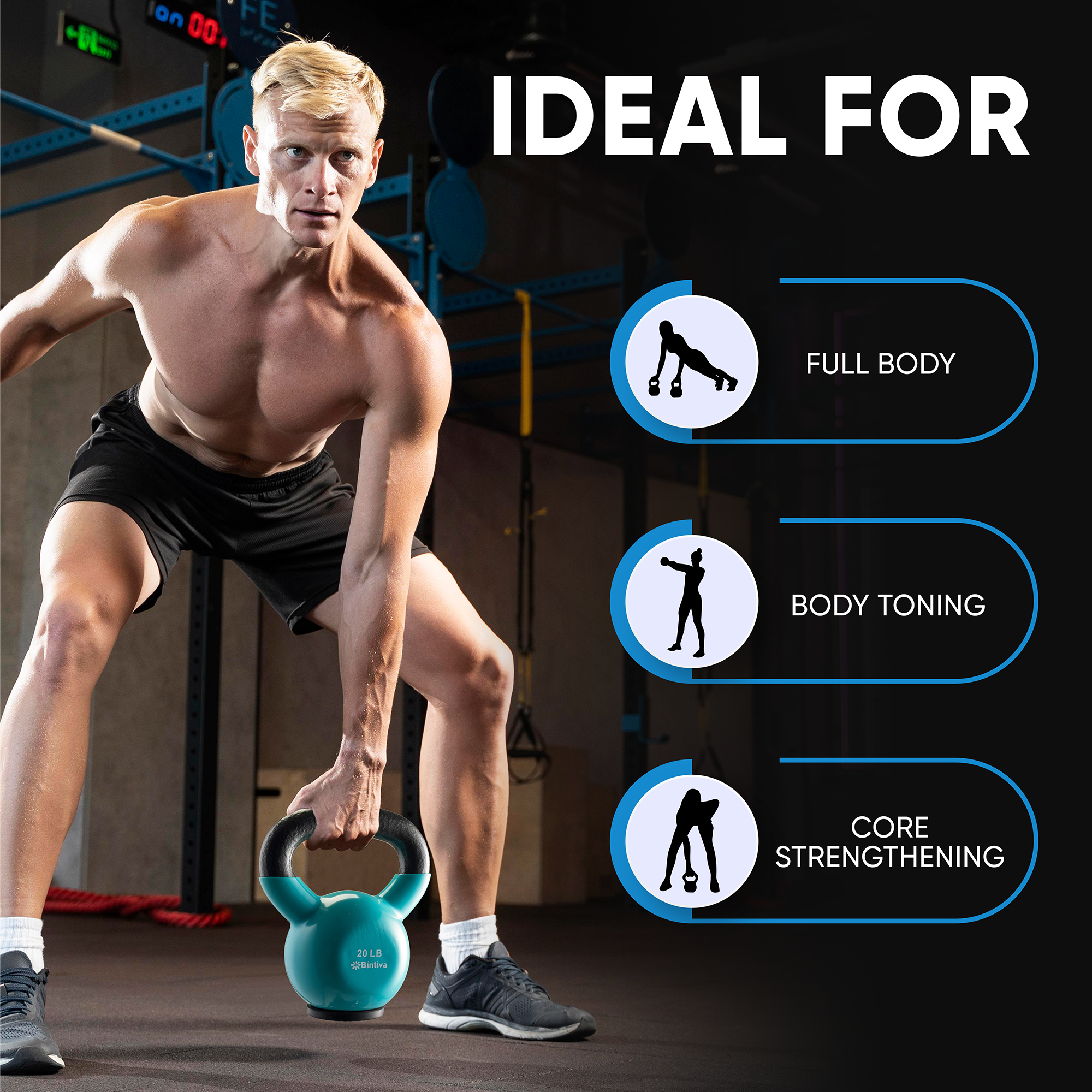 Bintiva Kettle Bell 40 LB