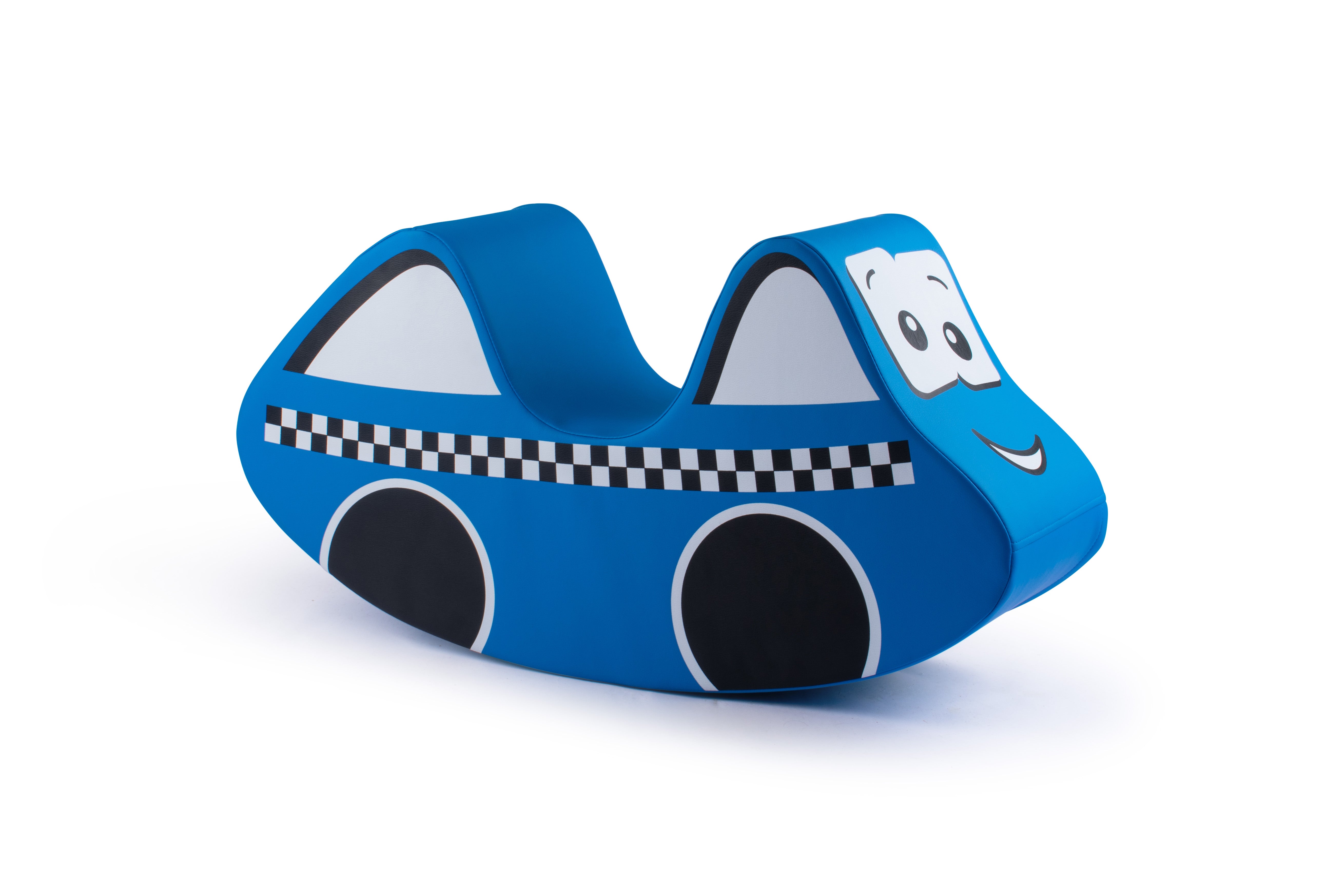 Bintiva Soft Play Police Car Rocker - 35"L x 10"W x 18"H