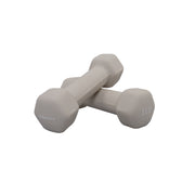 Neoprene Hexagon shaped dumbbells (ash) - 1 lb.