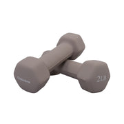 Neoprene Hexagon shaped dumbbells (sand) - 2 lbs.