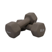 Neoprene Hexagon shaped dumbbells (bronze) - 8 lbs
