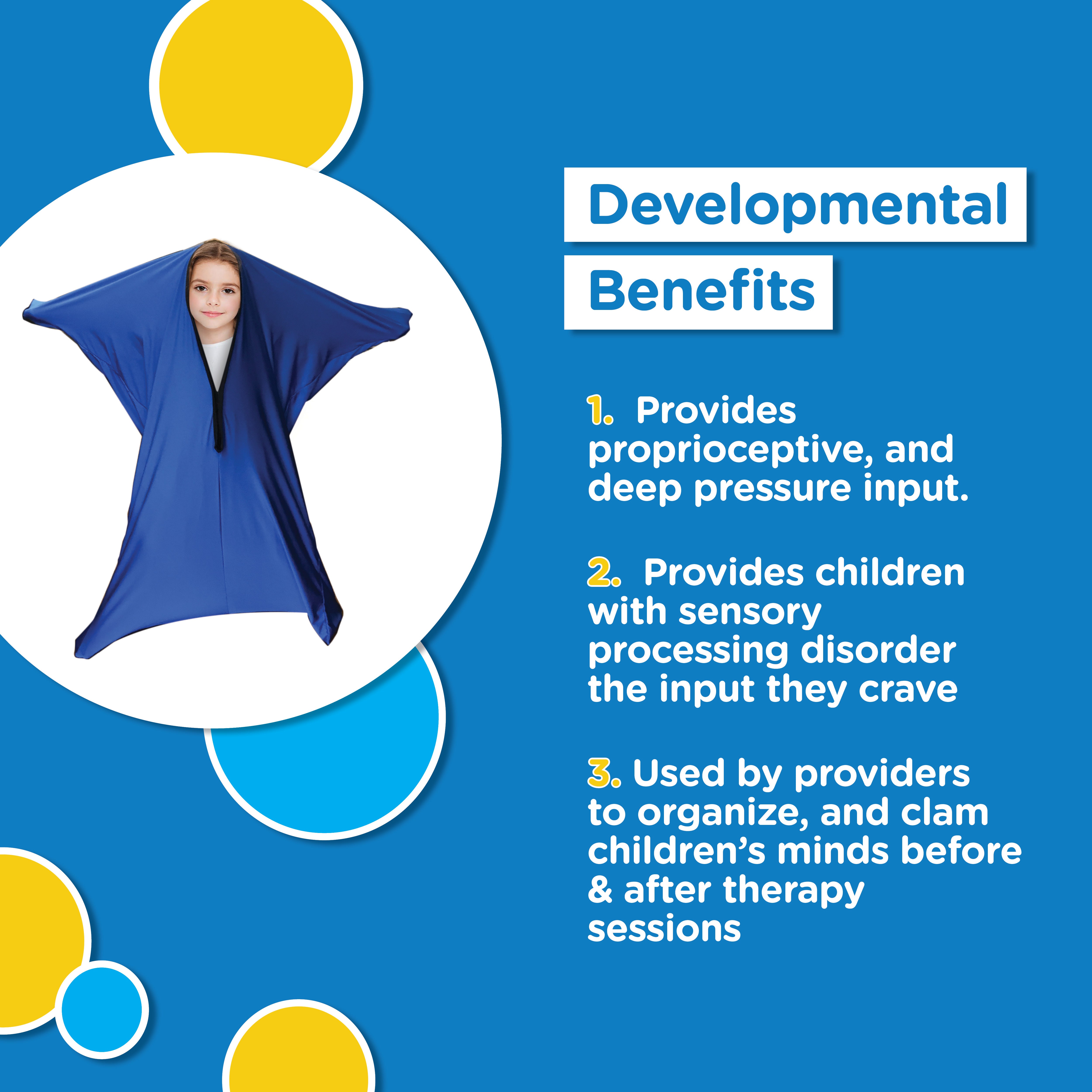 Sensory Hug Full Body Socks - Small- Blue