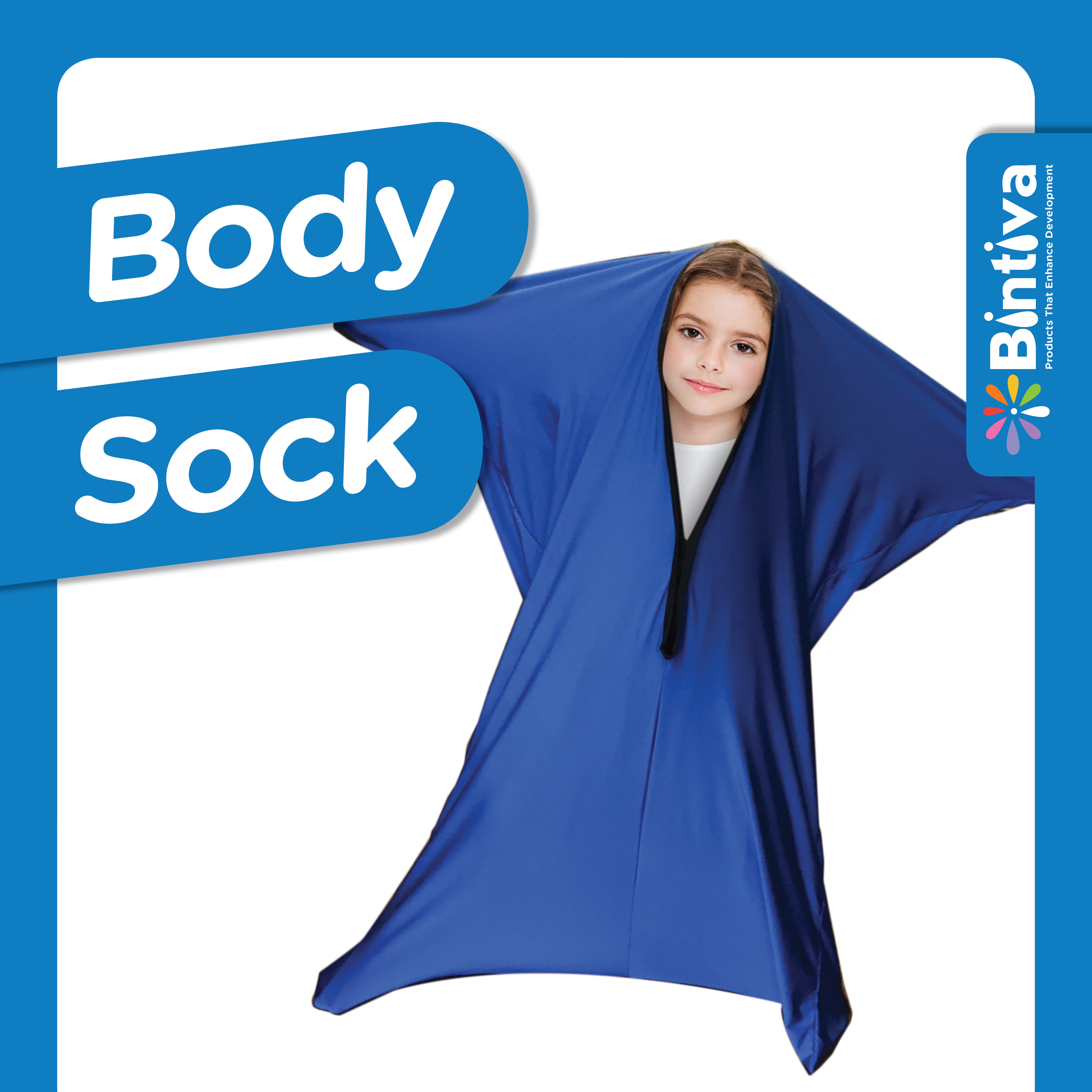 Sensory Hug Full Body Socks - Small- Blue