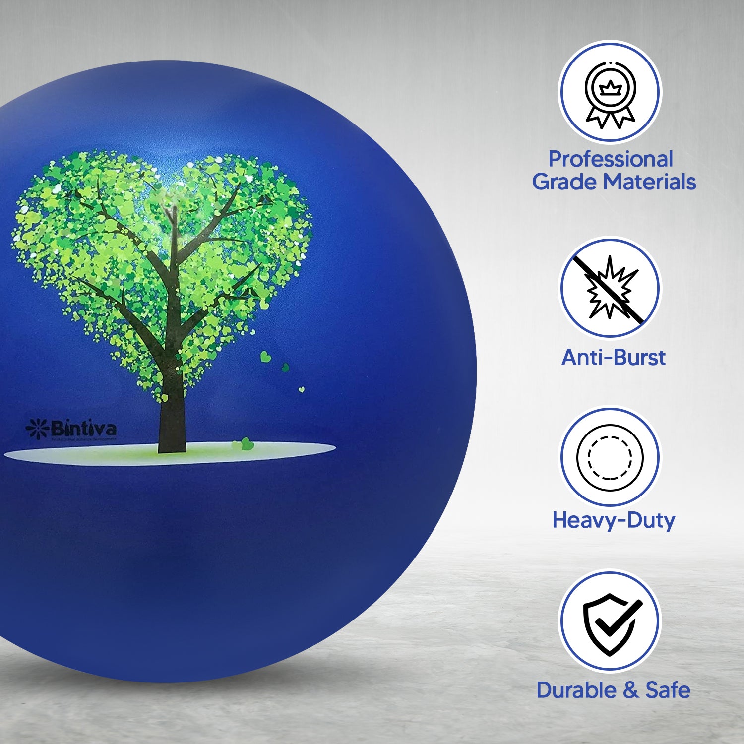Stability Ball With Stabilizing Sand 55cm -  Blue