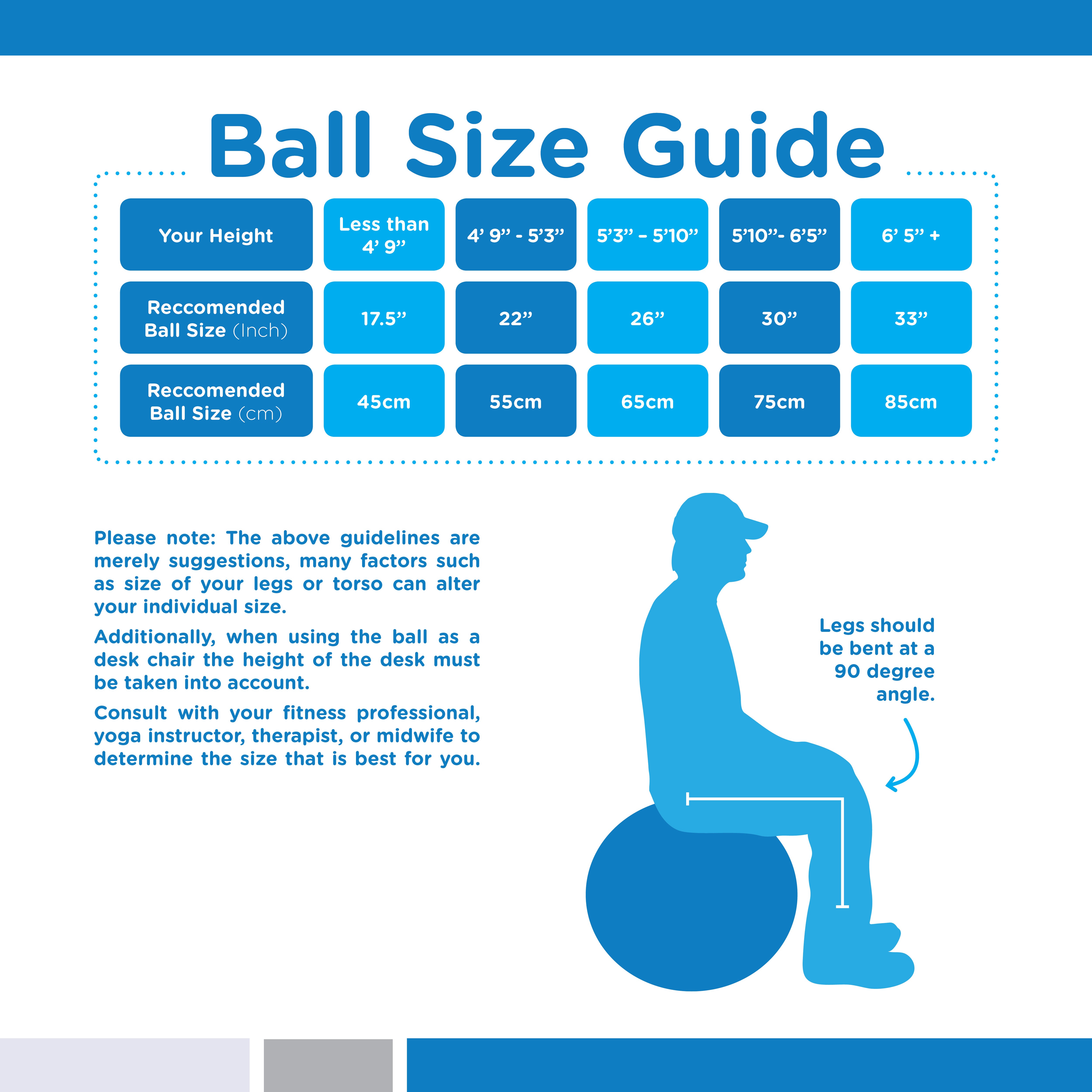 Stability Ball With Stabilizing Sand 55cm - Purple