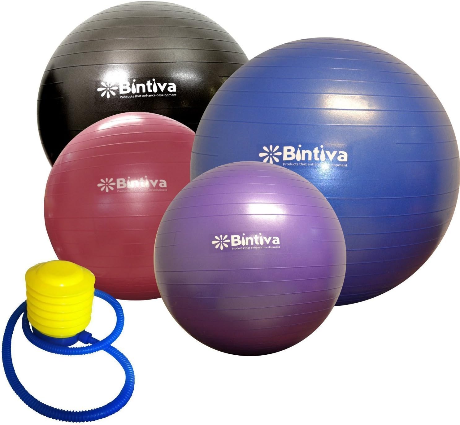Anti-burst Fitness Exercise Stability Yoga Ball / Swiss Gym Birthing Ball - 85cm - Purple