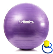 Anti-burst Fitness Exercise Stability Yoga Ball / Swiss Gym Birthing Ball - 85cm - Purple