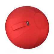 Stability Ball 65cm with Canvas Cover - (RED CRIMSON)