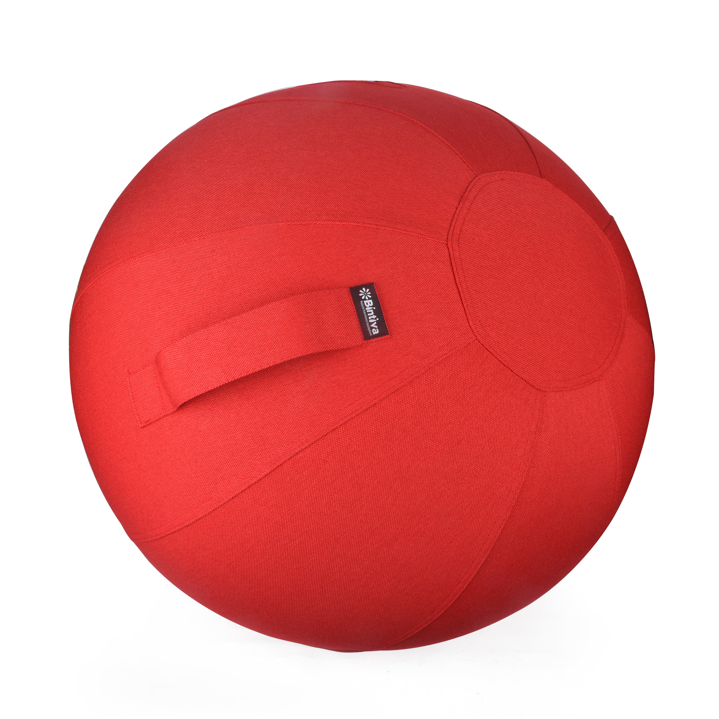 Stability Ball 65cm with Canvas Cover - (RED CRIMSON)
