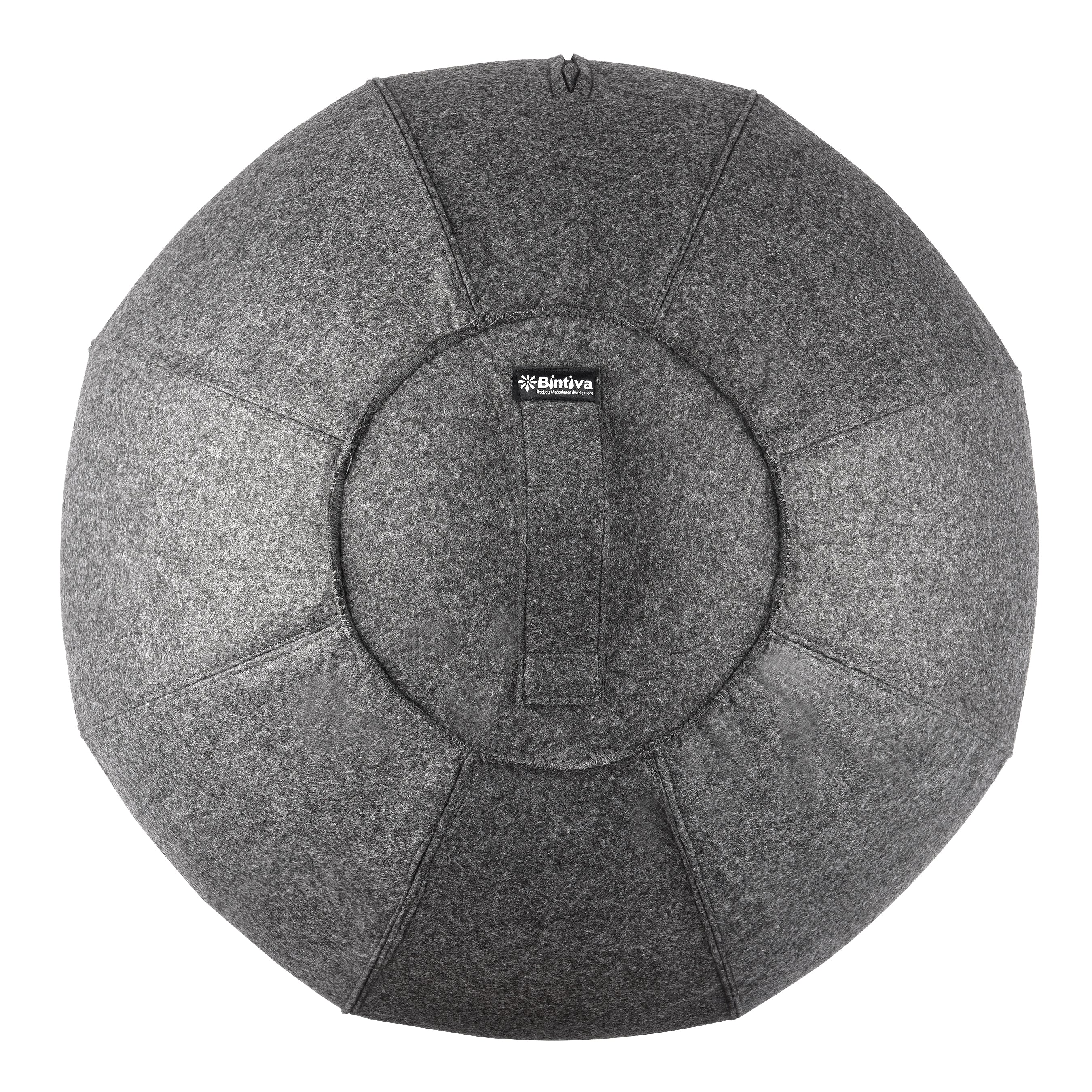Stability Ball 65cm with Felt Cover - (Dark Gray)