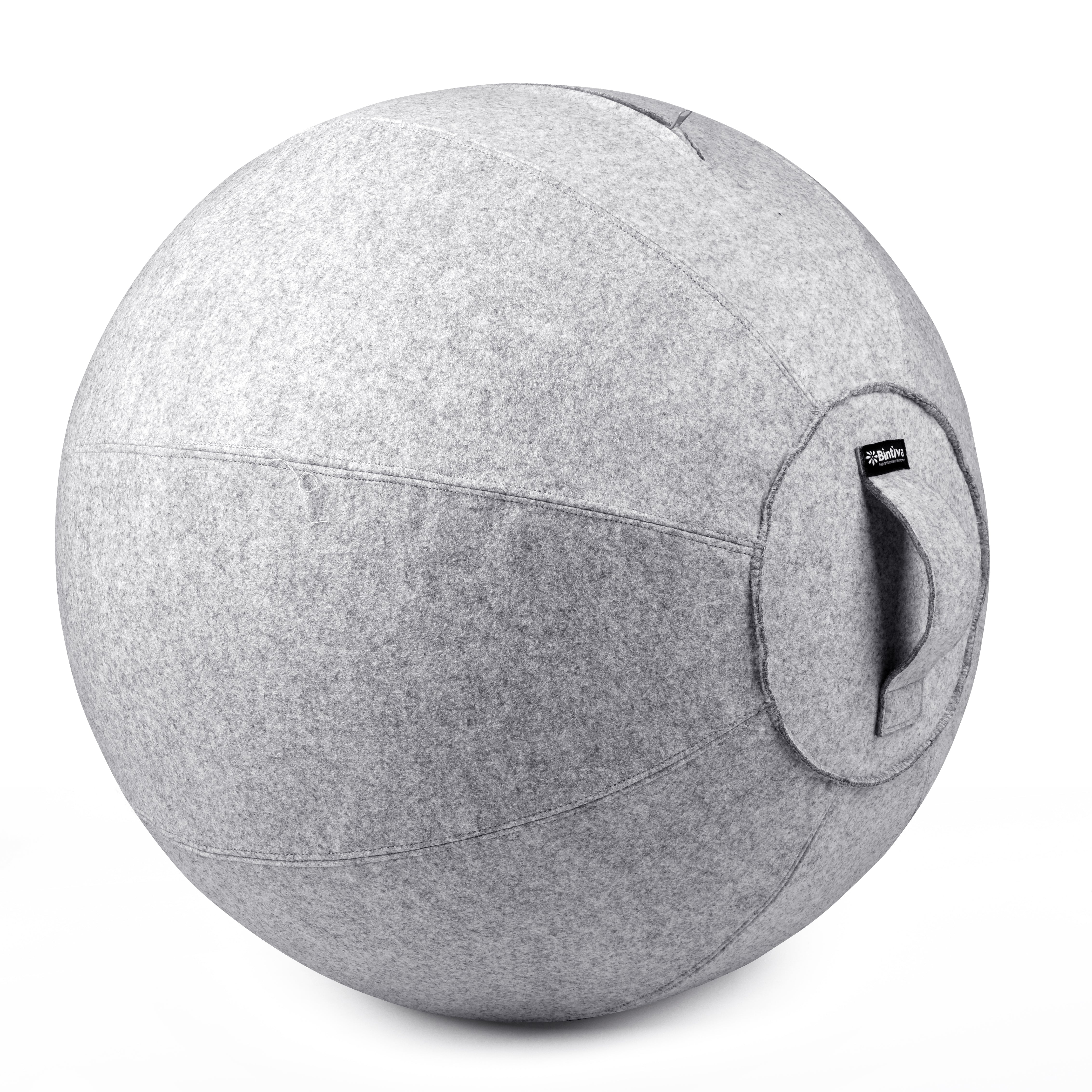 Stability Ball 65cm with Felt Cover - (Light Gray)