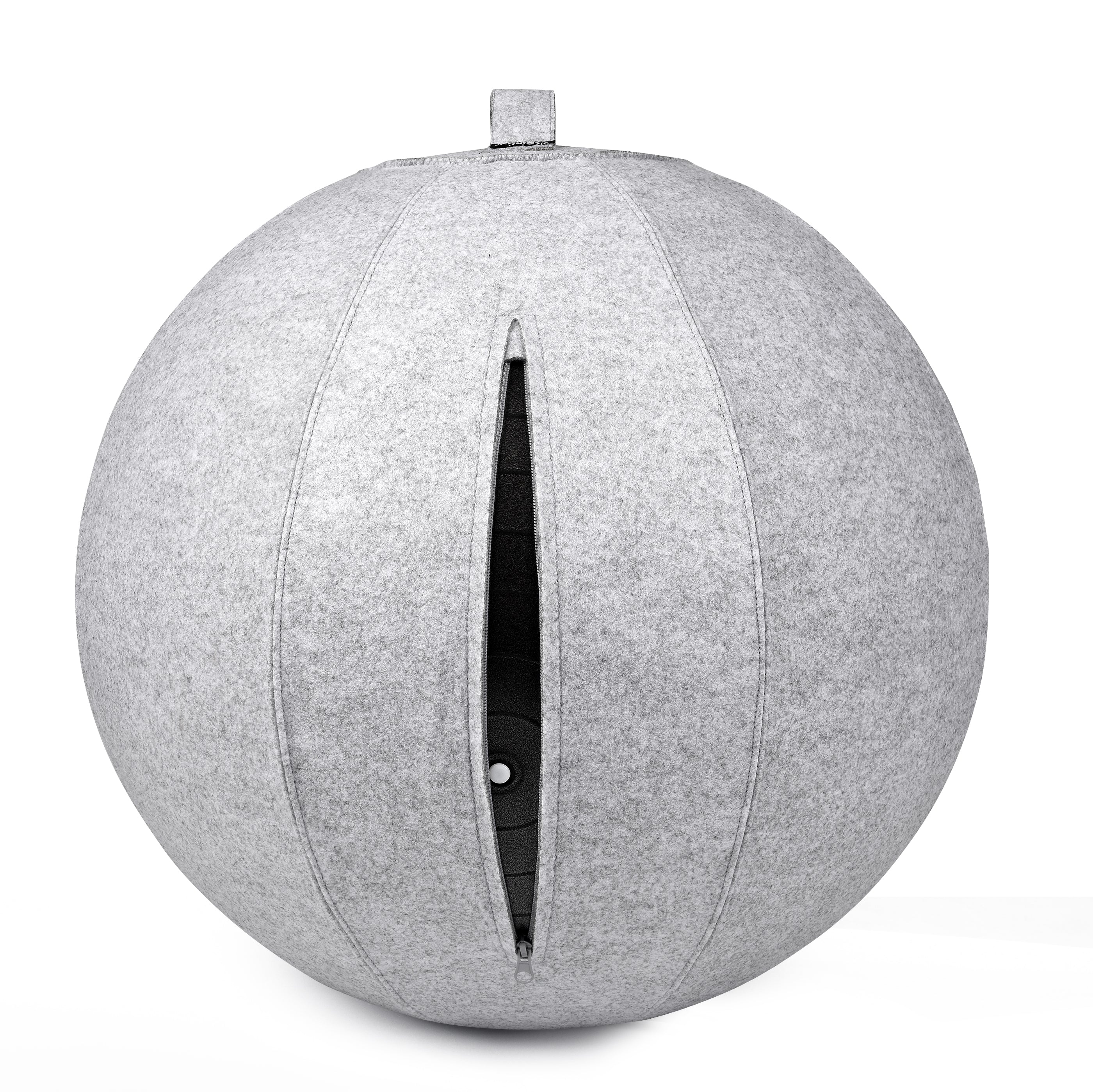 Stability Ball 65cm with Felt Cover - (Light Gray)