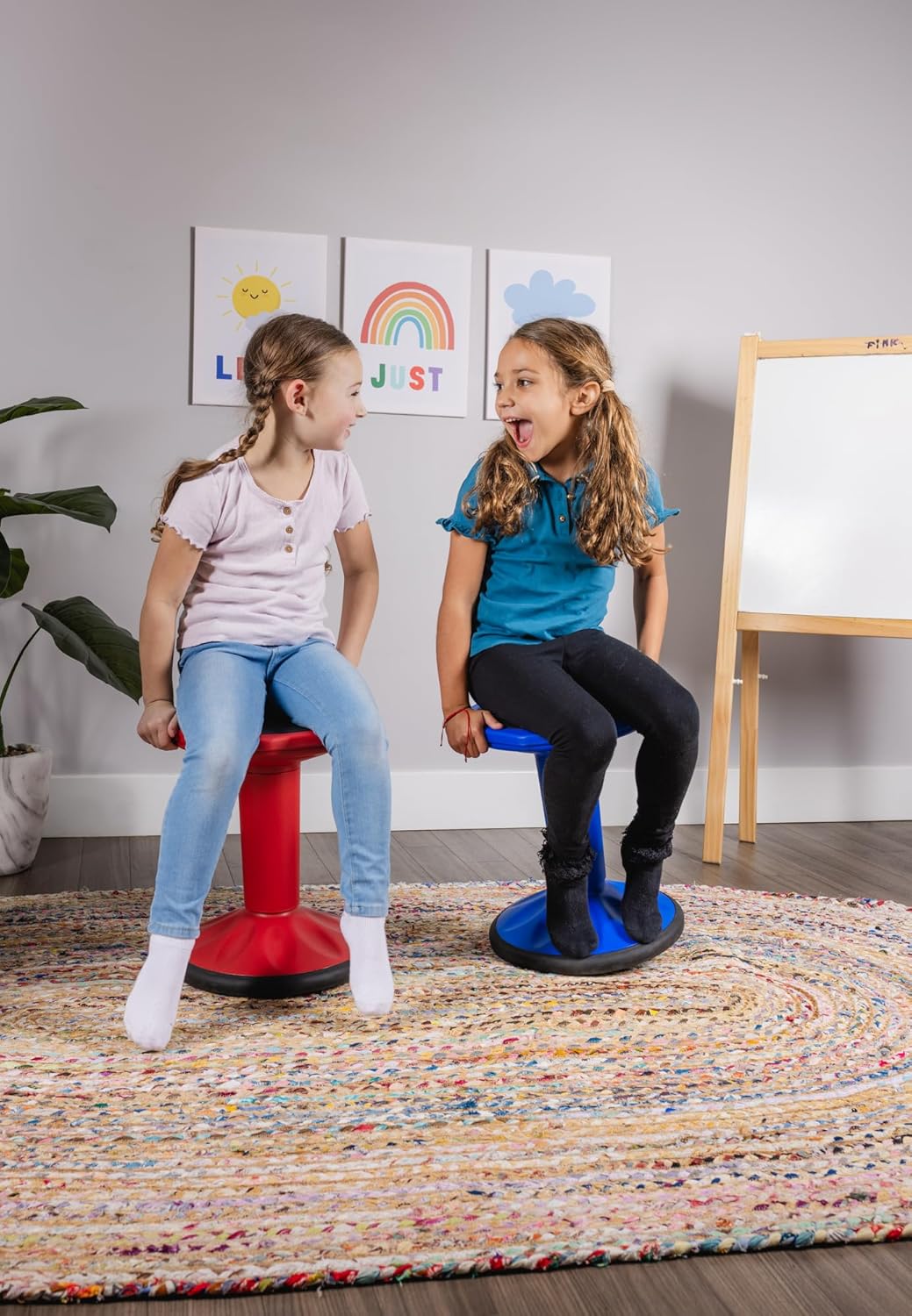 Bintiva Adjustable Wobble Stool - Blue