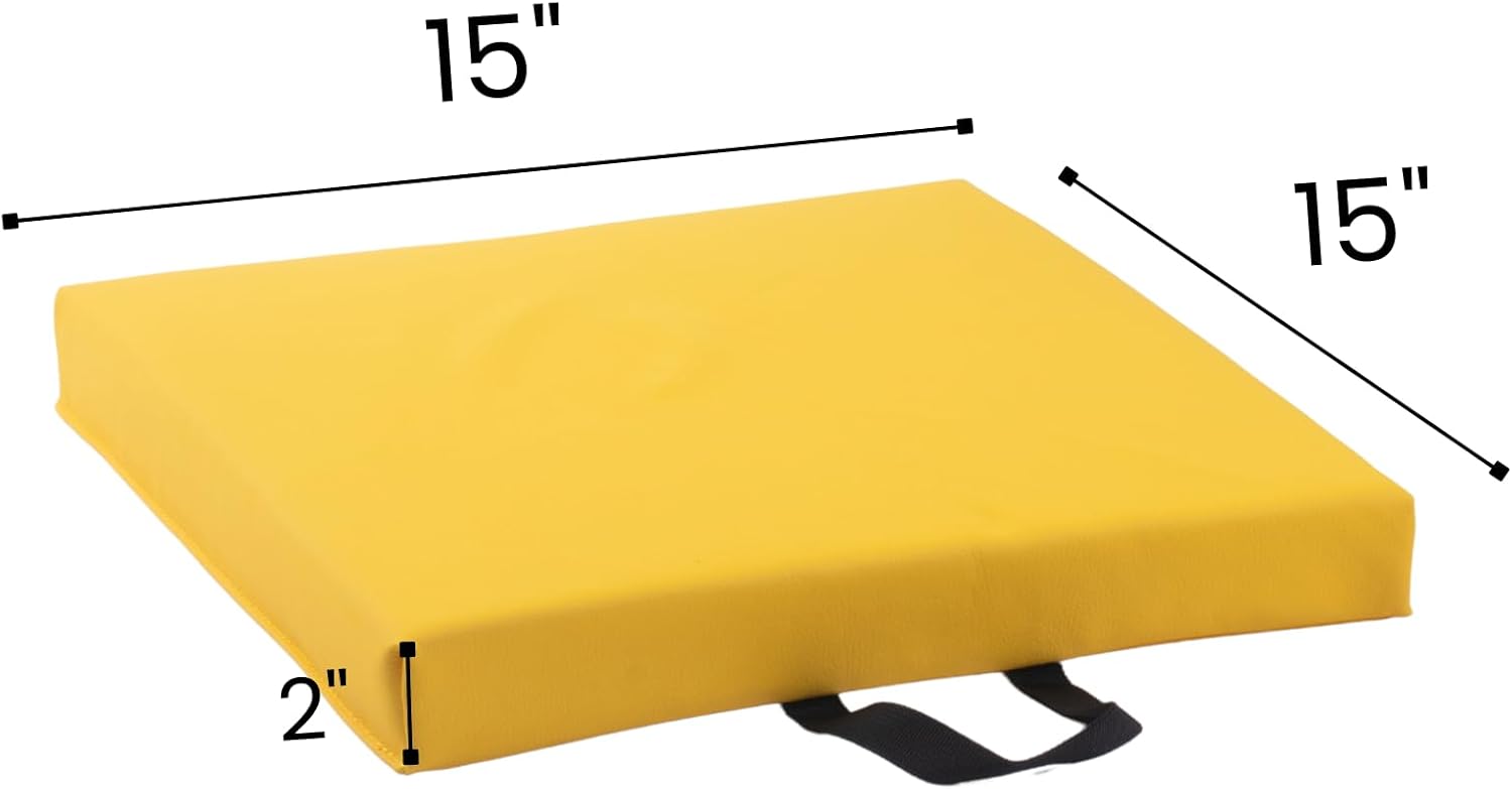 Bintiva Set of 6 Square Vinyl Floor Cushions