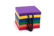 Bintiva Set of 6 Square Vinyl Floor Cushions